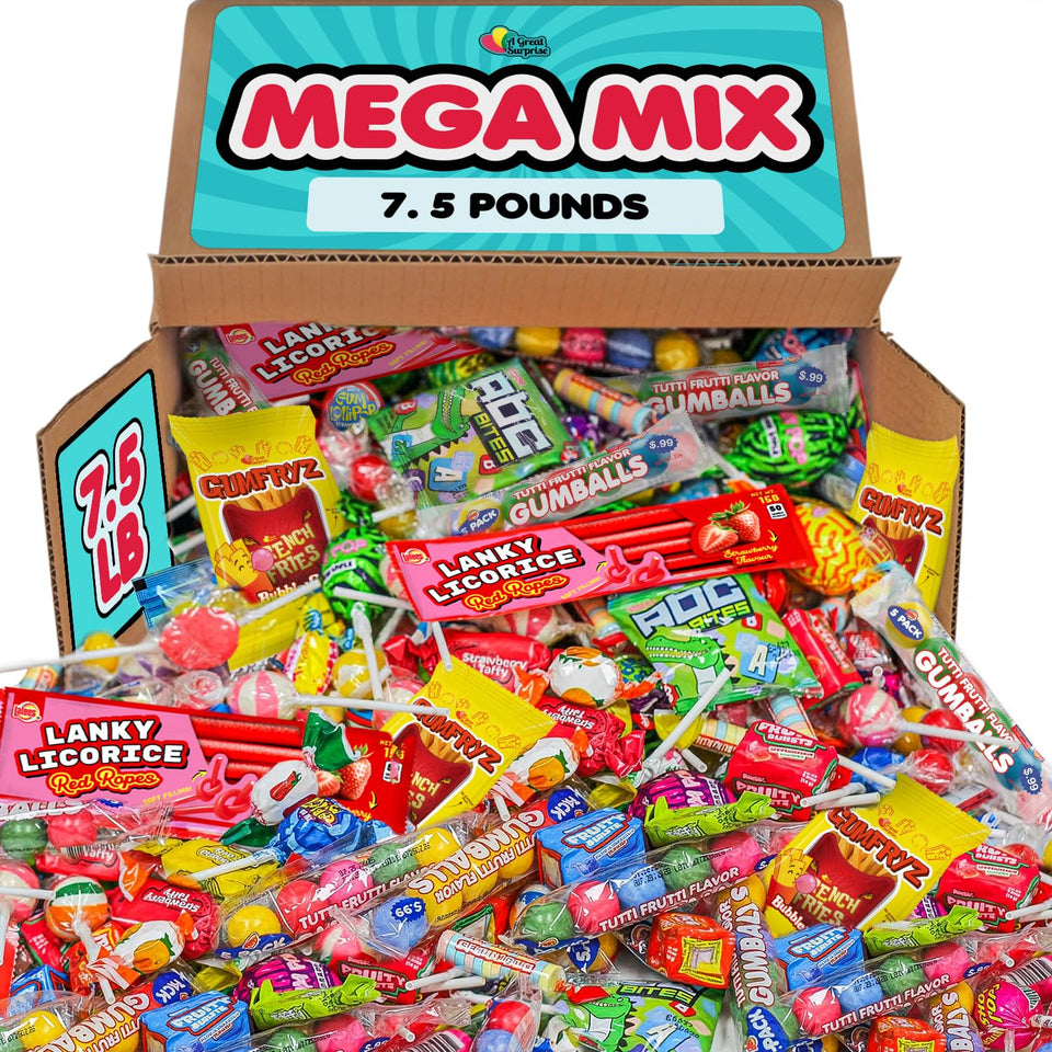 A Great Surprise bulk candy assortment 7.5 lb ideal for party favors and sharing