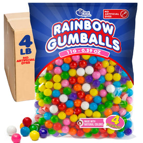 A Great Surprise bulk mini gumballs bag for vending refills with natural colors.