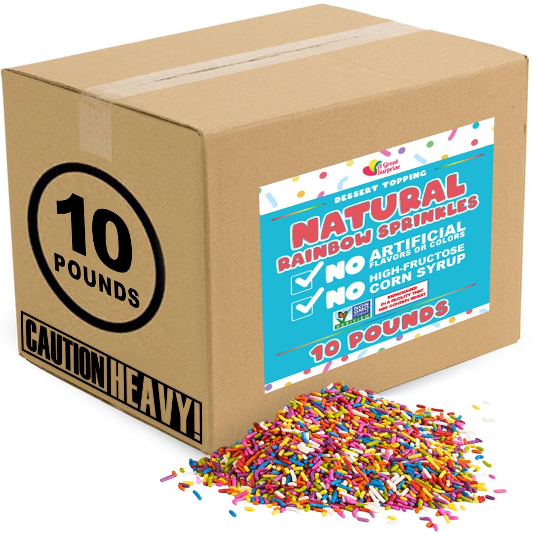 A Great Surprise dye-free natural colors sprinkles close-up
