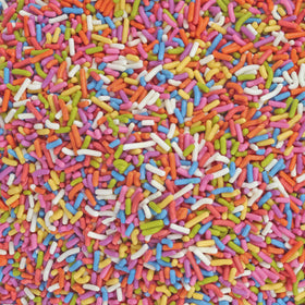 A Great Surprise sprinkles container used for cake decorating and parties