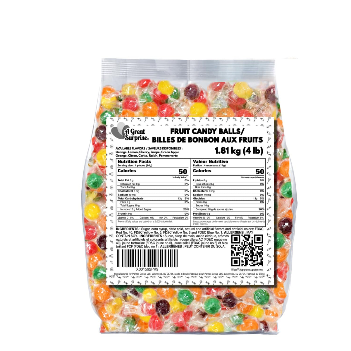A Great Surprise Fruit Balls bulk candy for office and party snacking.