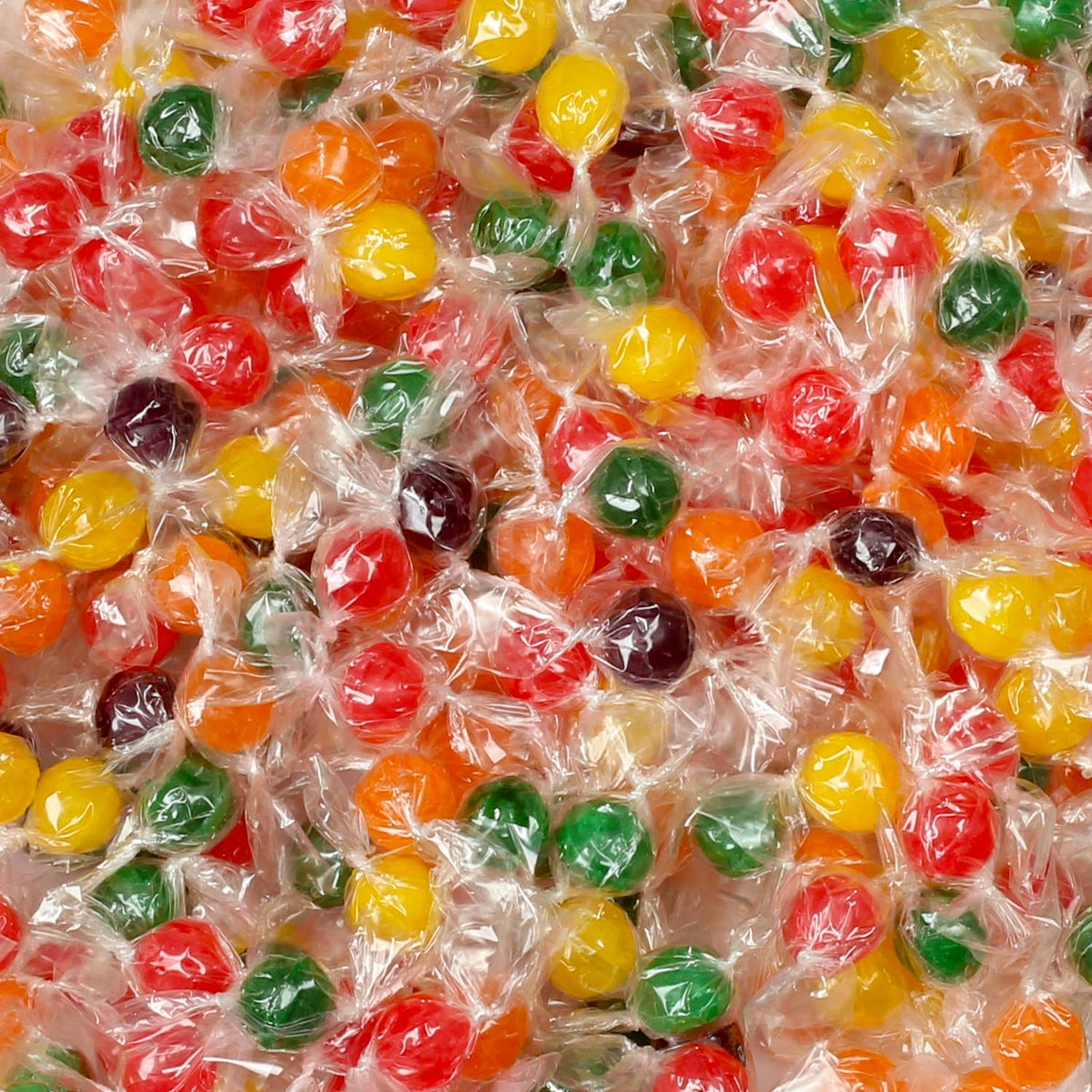 A Great Surprise Fruit Balls individually wrapped pieces ready for gifting.