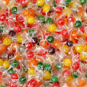 A Great Surprise Fruit Balls individually wrapped pieces ready for gifting.