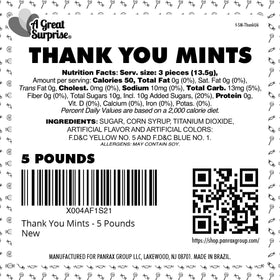 A Great Surprise gift-basket-mints enhance presentable baskets