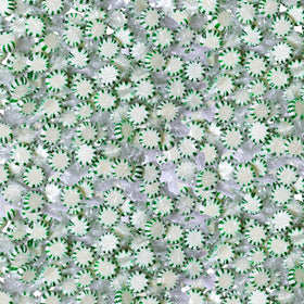 A Great Surprise green white swirl design adds festive display appeal