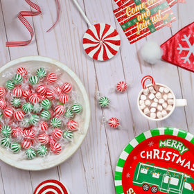 A Great Surprise Jumbo Mint Balls individually wrapped for freshness and portable snacking