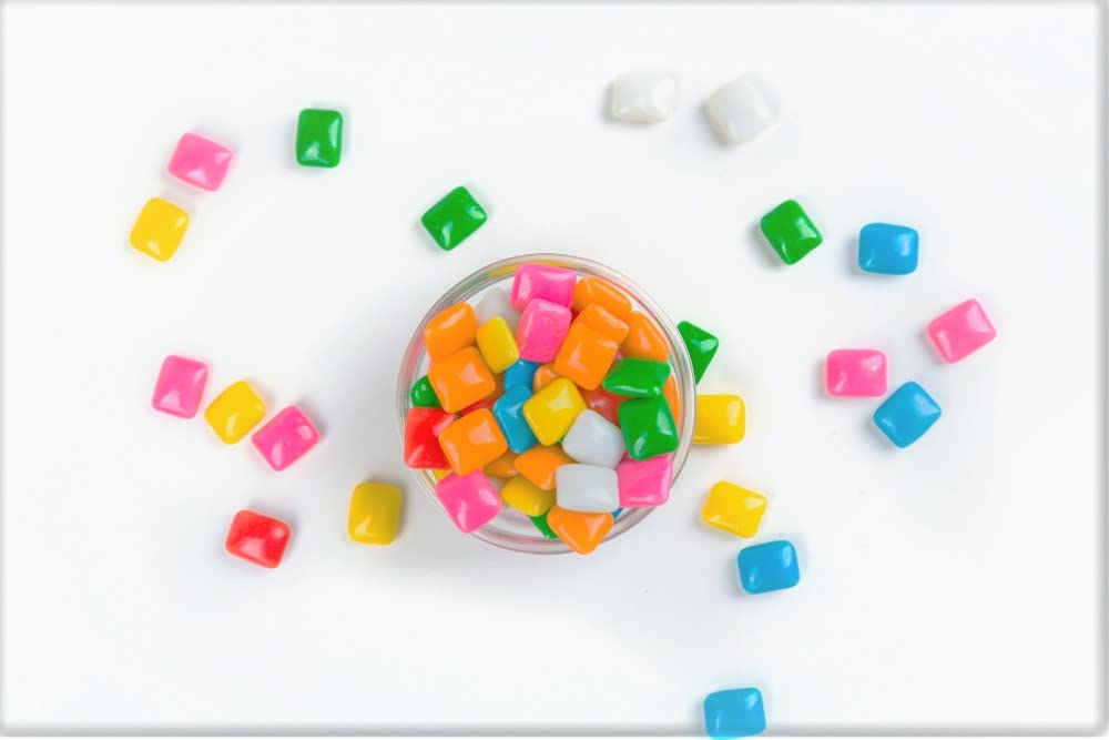 A Great Surprise Mini Chiclets 3 lb pack brightens parties and gatherings.