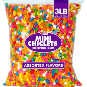 A Great Surprise Mini Chiclets glossy colorful texture for eye-catching display.