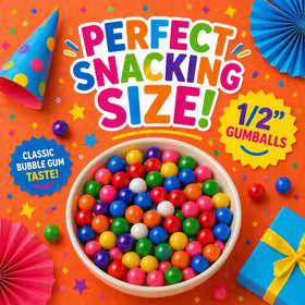 A Great Surprise mini gumballs ideal for vending machines and bulk displays.