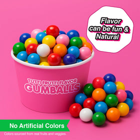 A Great Surprise rainbow colored gumballs perfect for candy buffets and pinatas.