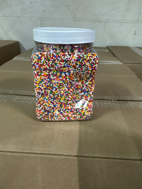 A Great Surprise Rainbow Nonpareil Sprinkles ideal for colorful decorations and desserts
