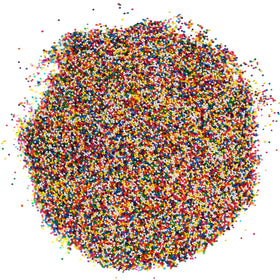 A Great Surprise rainbow nonpareils for cake decorating and colorful texture