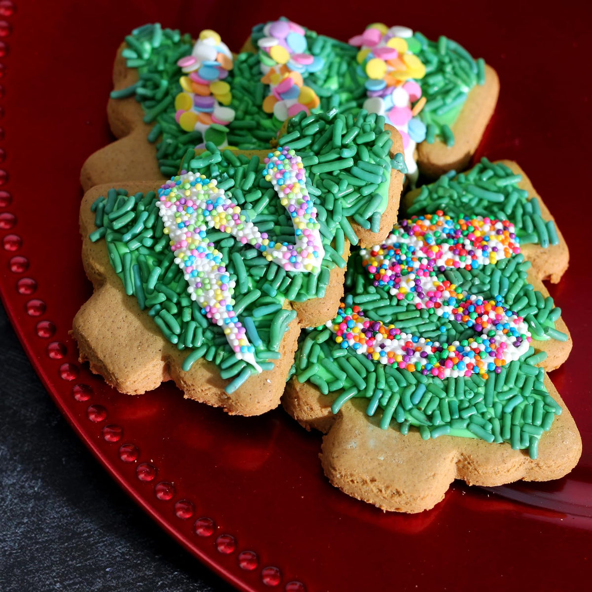 A Great Surprise rainbow nonpareils on ice cream as a colorful topping