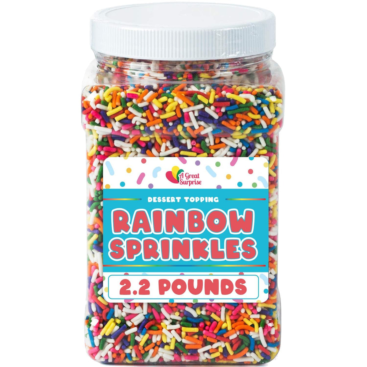 A Great Surprise Rainbow Sprinkles ideas for baking and decorating use