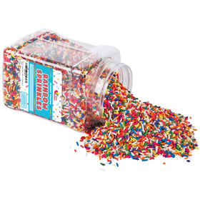 Donuts topped with A Great Surprise Rainbow Sprinkles for playful color