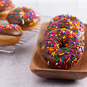 A Great Surprise Rainbow Sprinkles mixed into batter for color and anticipation