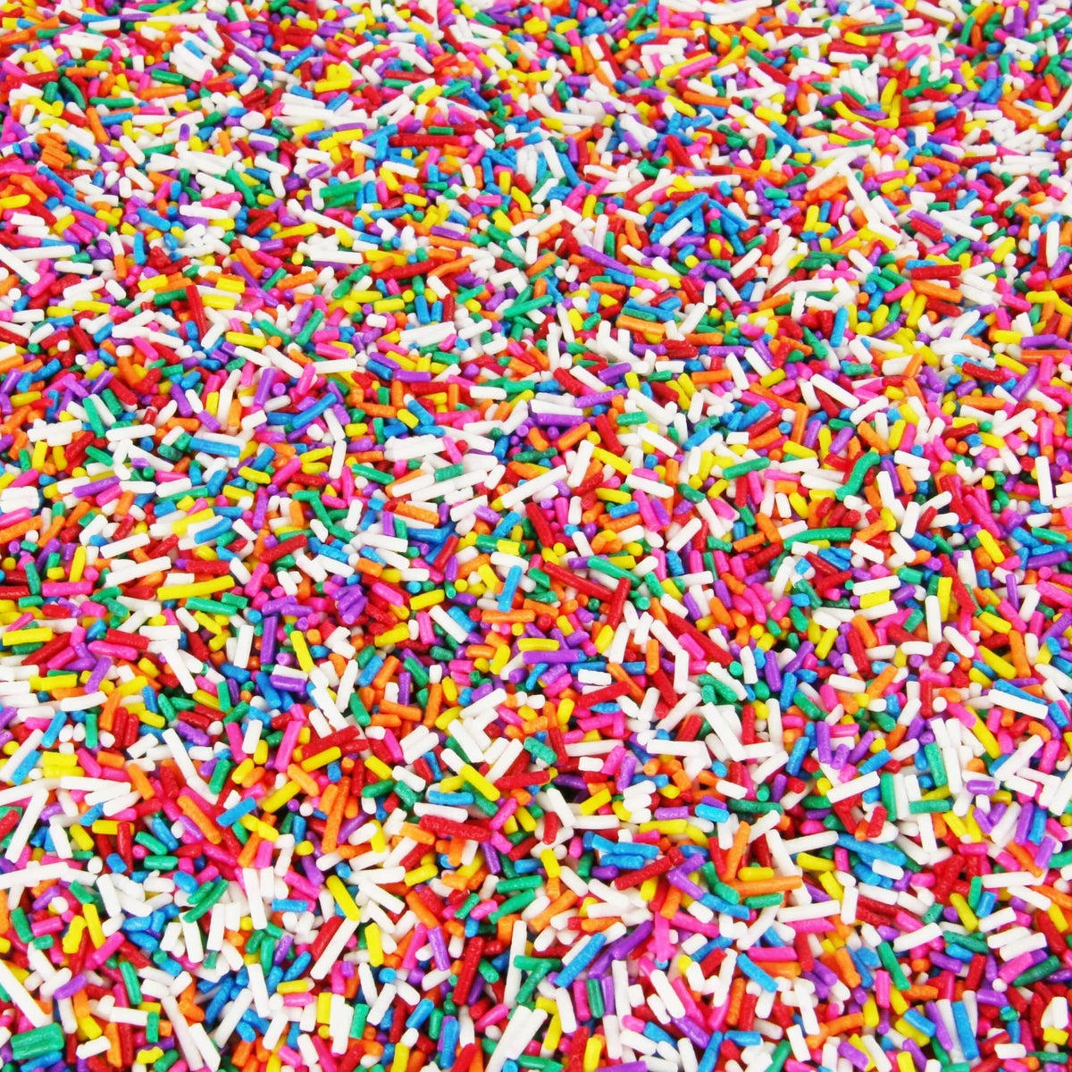 A Great Surprise Rainbow Sprinkles on ice cream add vibrant color
