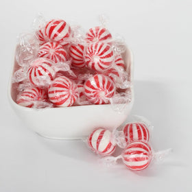 A Great Surprise red and white striped mints ready for gifting or serving