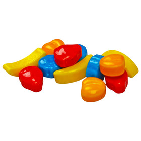 A Great Surprise unwrapped fruit-shaped candies ready for candy machines
