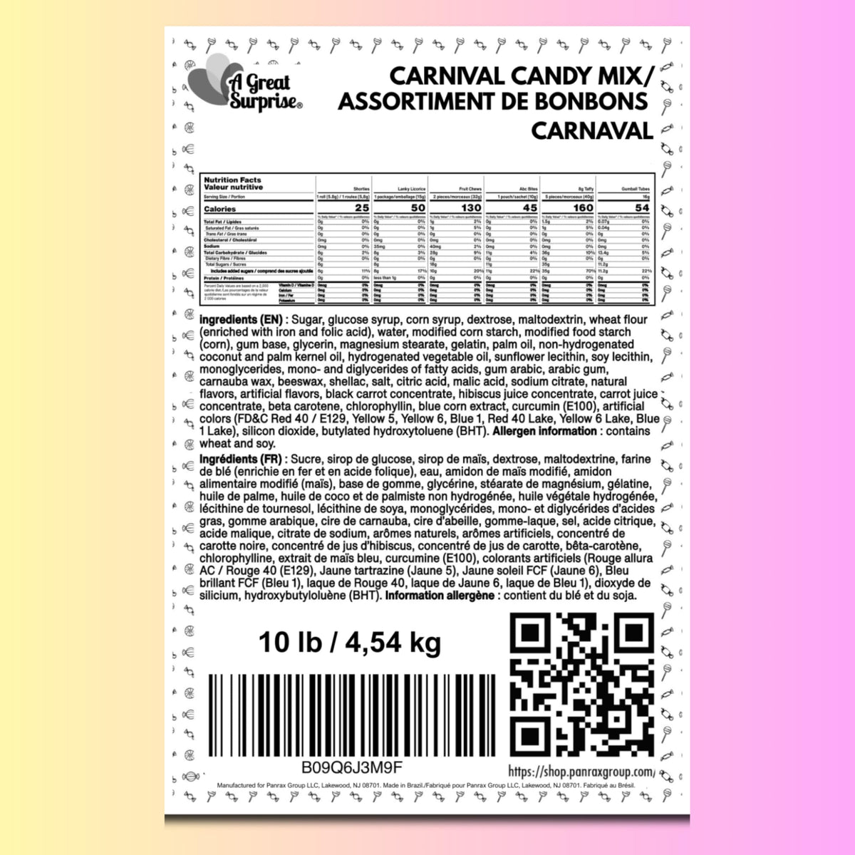 A Great Surprise candy gift idea for birthdays and community events.