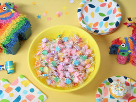 A Great Surprise Fruity starlights add color to parties and events.