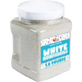A Great Surprise White Nonpareils Sprinkles for cake decorating and crunch