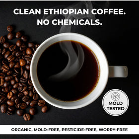 A Pensive Man's Coffee small-batch roast scene highlighting freshness and character.