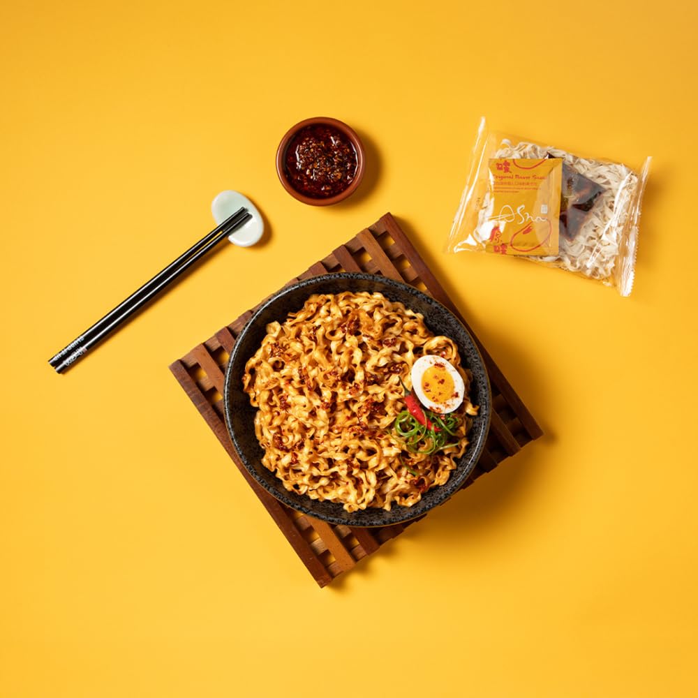 A-Sha air-dried noodles show an 18-hour drying process for texture.