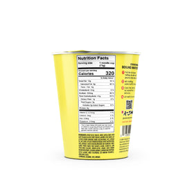 A-Sha Good Noodles packaging with serving suggestions invites adding protein and veggies.