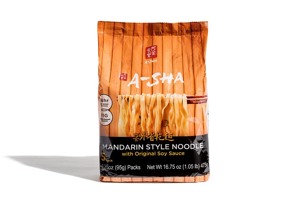 A-SHA Healthy Ramen original soy sauce pack ready for quick meals.