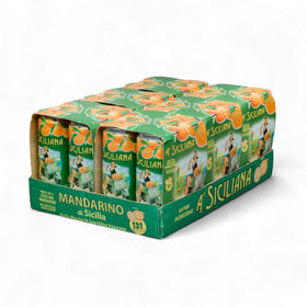 A' Siciliana Mandarino sparkling can art highlights bright citrus flavor for on-the-go refreshment.
