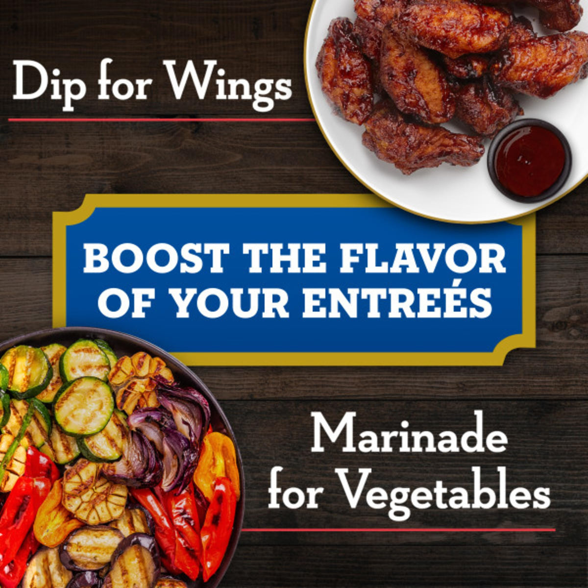 A1 Original Sauce pairs with steak and burger dishes for a classic finish.