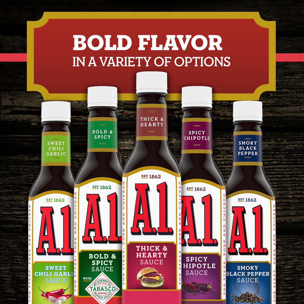 A.1 three-pack packaging resting in a kitchen for easy access.
