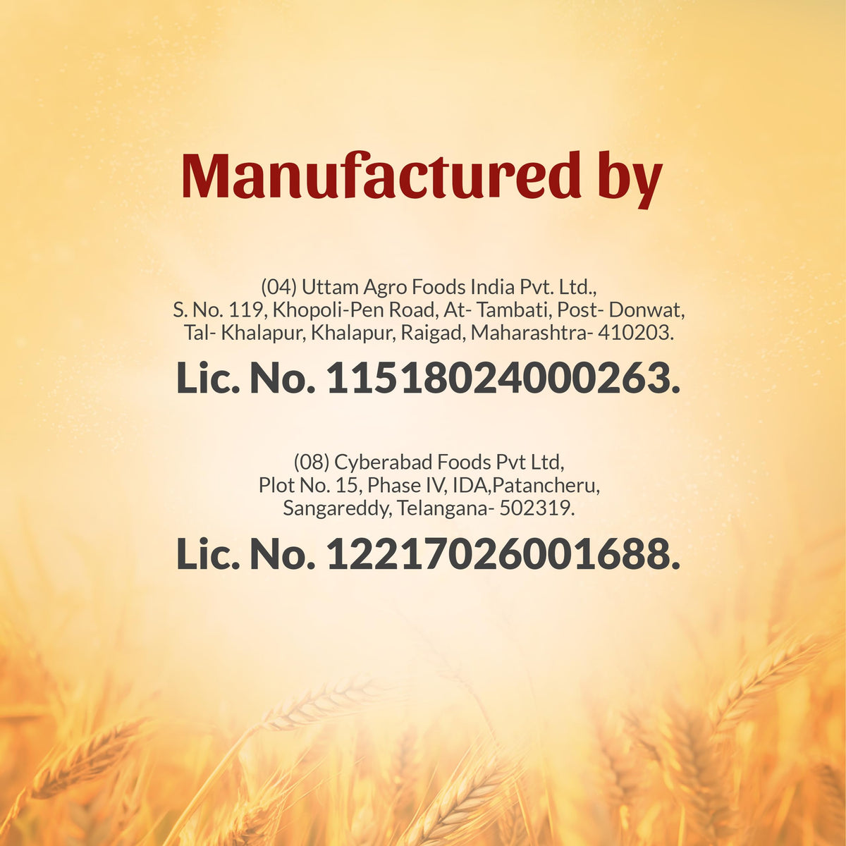 Aashirvaad Atta multi-grains no-preservatives-label indicates purity.