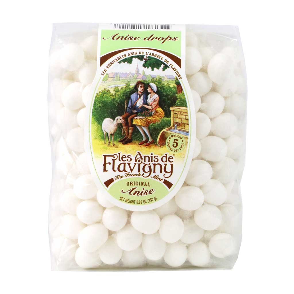 Abbaye de Flavigny anise drops in a bulk bag for easy sharing and classic snacking.