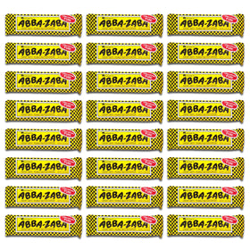 Nostalgic Abba-Zabba candy pack close-up for retro candy lovers.