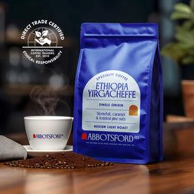 Abbotsford Road Ethiopia gift-ready coffee bag appeals to curious coffee lovers.