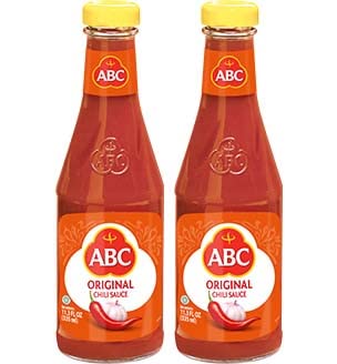 ABC Original Sambal bottle front, bold Indonesian flavor for dipping and cooking.