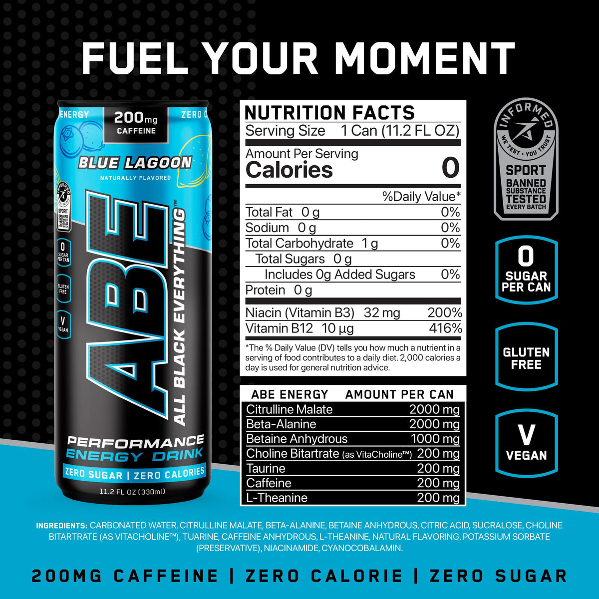 ABE Blue Lagoon can pours for steady energy boost during training