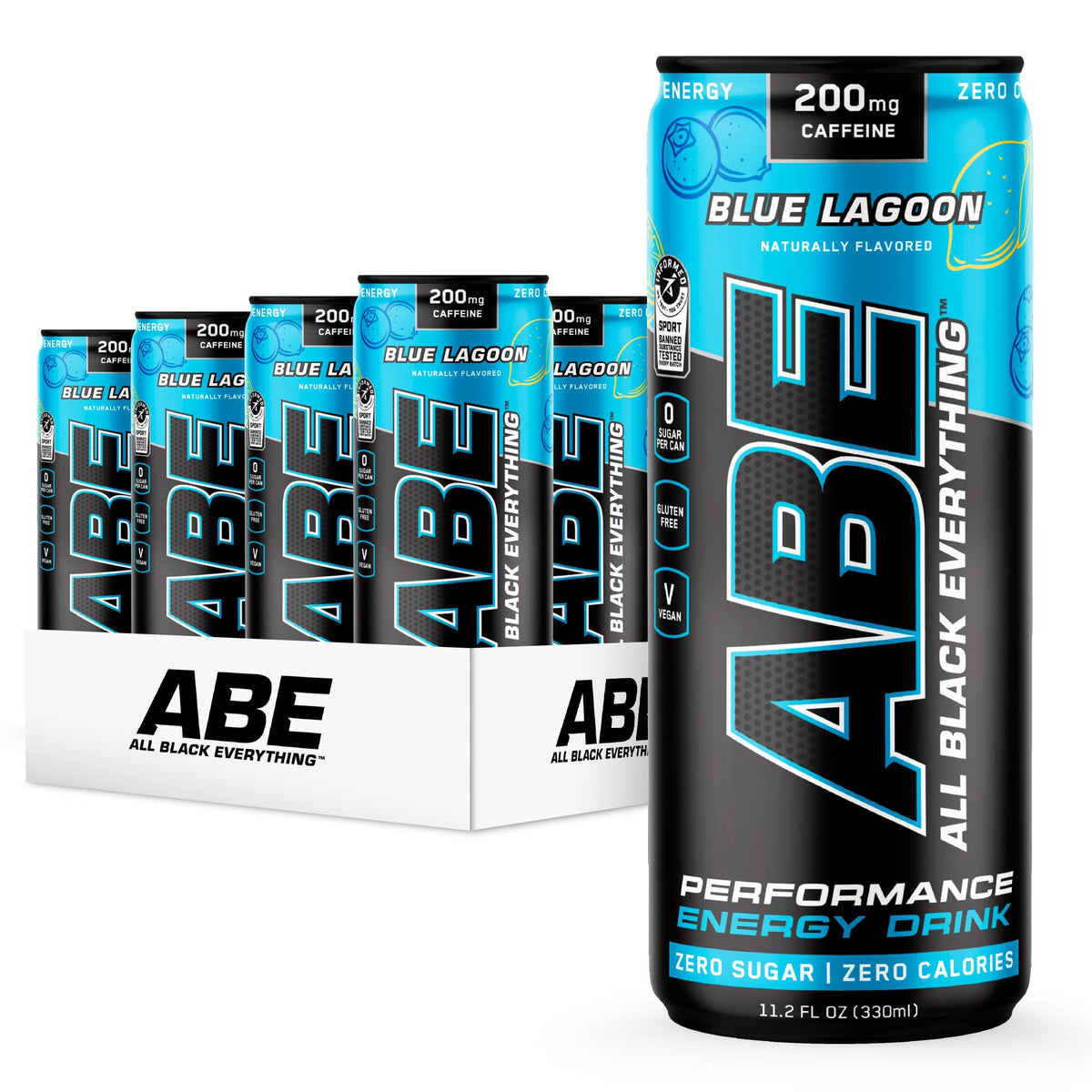 Blue Lagoon can on gym counter signals daily energy on the go