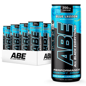 Blue Lagoon can on gym counter signals daily energy on the go