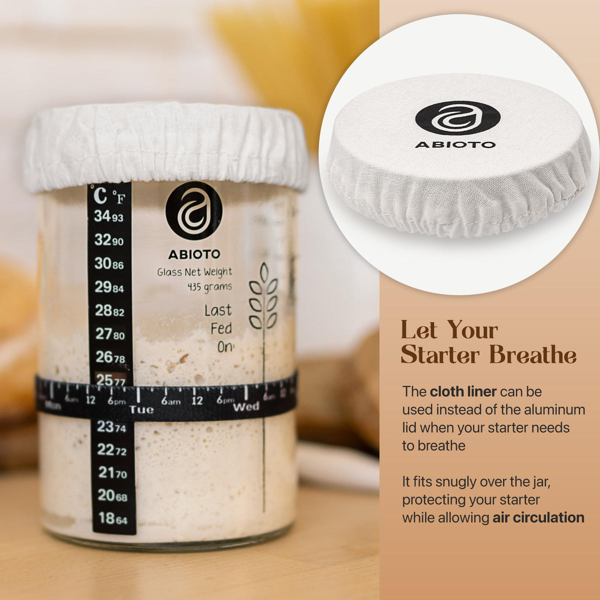ABIOTO day tracking band helps you follow feeding schedule