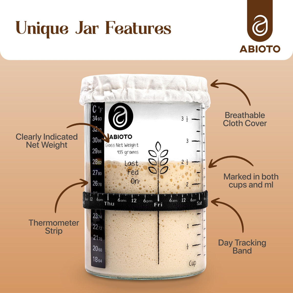 ABIOTO silicone spatula for gentle mixing and feeding