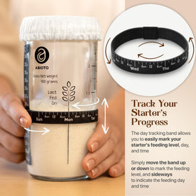 ABIOTO Thermometer strips to monitor fermentation temperature.