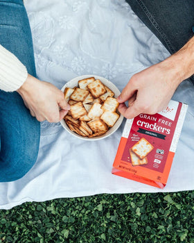 Absolutely Gluten Free Original Crackers potato-based base shown