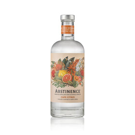 Abstinence Cape Citrus bottle front showing vibrant color ideal for zero-proof moments