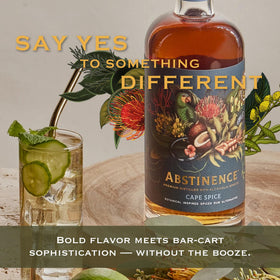 Abstinence Cape Spice mocktail with ginger ale showing versatile pairing