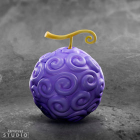 ABYstyle Studio Gomu Gomu no Mi replica side view highlights swirl patterns for display appeal.