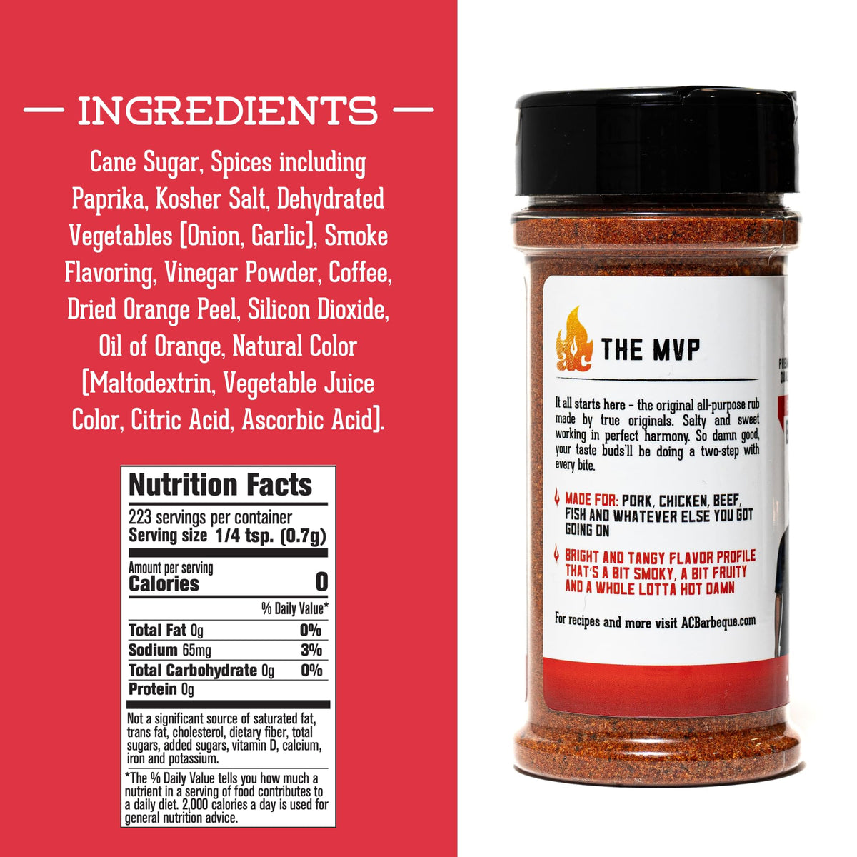 AC BBQ Lemon Stepper rub bottle delivers bright citrus and herb lift.