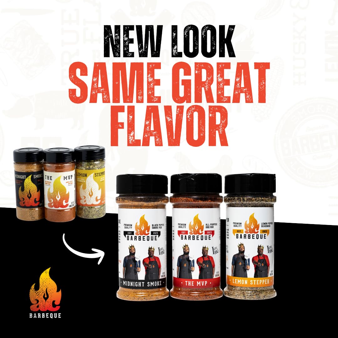 AC BBQ Midnight Smoke rub bottle adds robust smoke and sweetness to meat.
